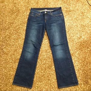 Lucky Brand Dungarees; Midrise, Flare: SZ 8/29